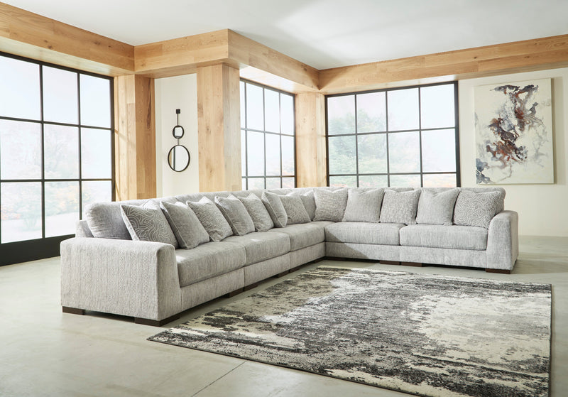 Regent Park Pewter 6 - Piece Sectional - Gate FurnitureSectional
