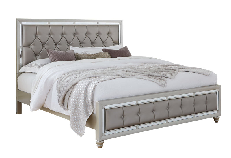 Riley Silver King Bed - Gate FurnitureKing Bed