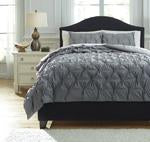 Rimy Gray 3-Piece Queen Comforter Set - Q756023Q - Gate Furniture