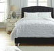 Rimy White 3-Piece King Comforter Set - Q756013K - Gate Furniture