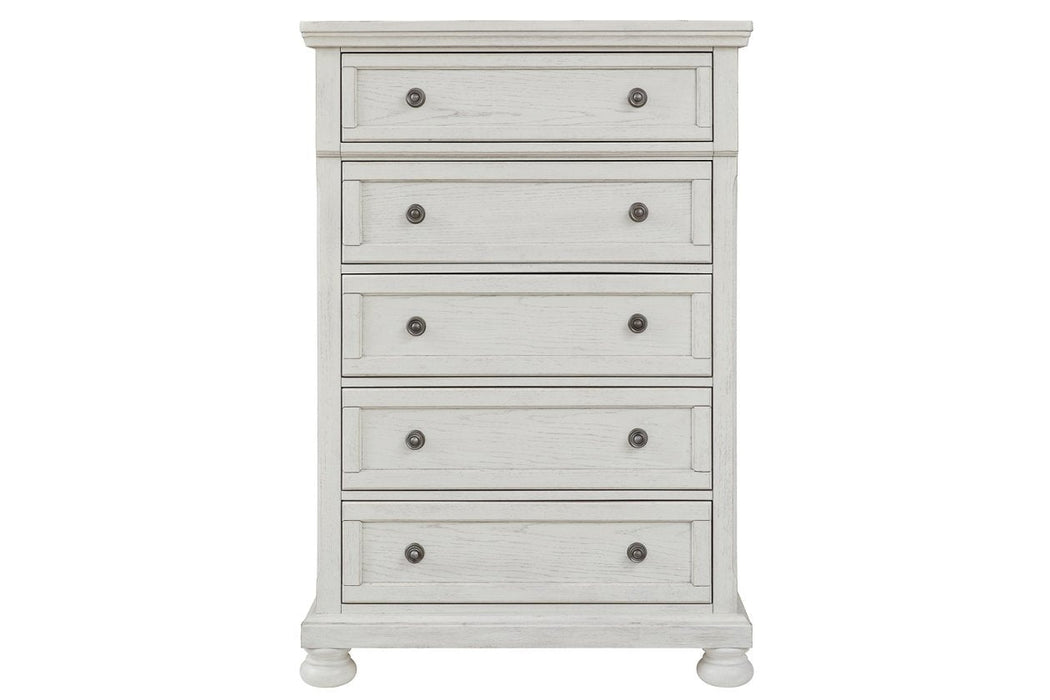 Robbinsdale Antique White Chest of Drawers - B742-46 - Gate Furniture
