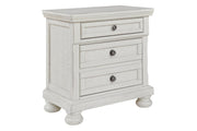 Robbinsdale Antique White Nightstand - Gate FurnitureNightstand
