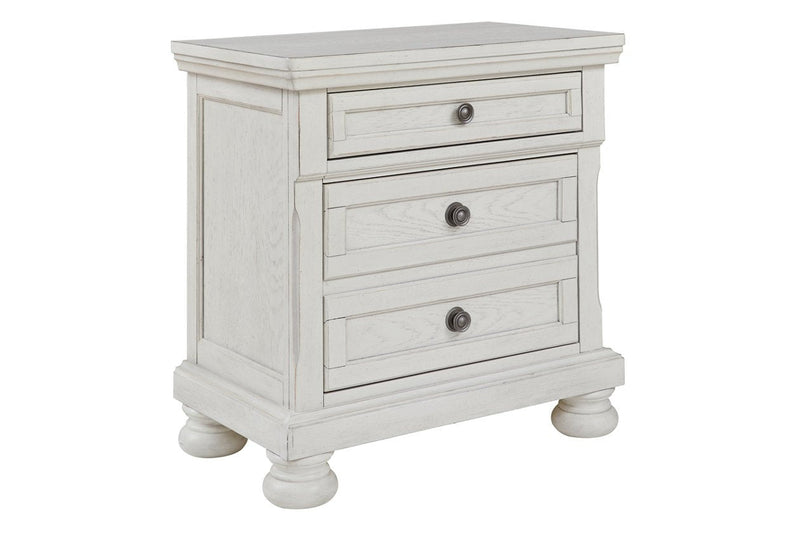 Robbinsdale Antique White Nightstand - Gate FurnitureNightstand