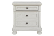 Robbinsdale Antique White Nightstand - Gate FurnitureNightstand