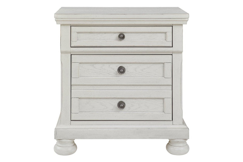 Robbinsdale Antique White Nightstand - Gate FurnitureNightstand