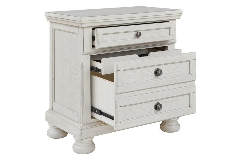 Robbinsdale Antique White Nightstand - Gate FurnitureNightstand