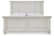 Robbinsdale Antique White Queen Panel Bed - Gate FurnitureQueen Bed