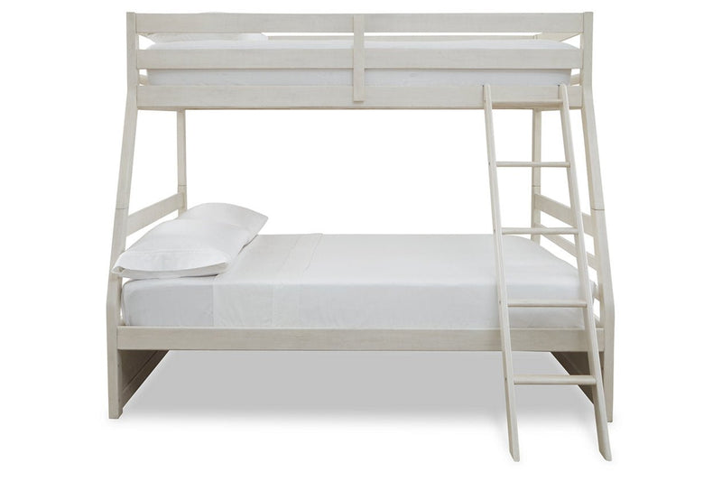 Robbinsdale Antique White Twin over Full Bunk Bed - Gate FurnitureBunk Bed