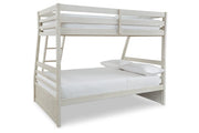 Robbinsdale Antique White Twin over Full Bunk Bed with Storage - Gate FurnitureBunk Bed