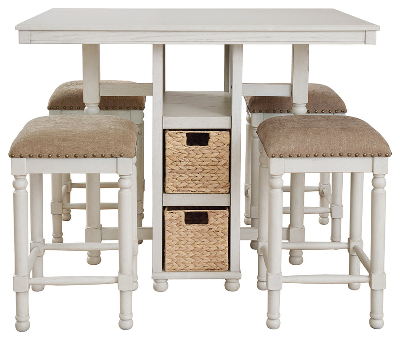 Robbinsdale Counter Height Dining Table and Bar Stools (Set of 5) - D623-223 - Gate Furniture