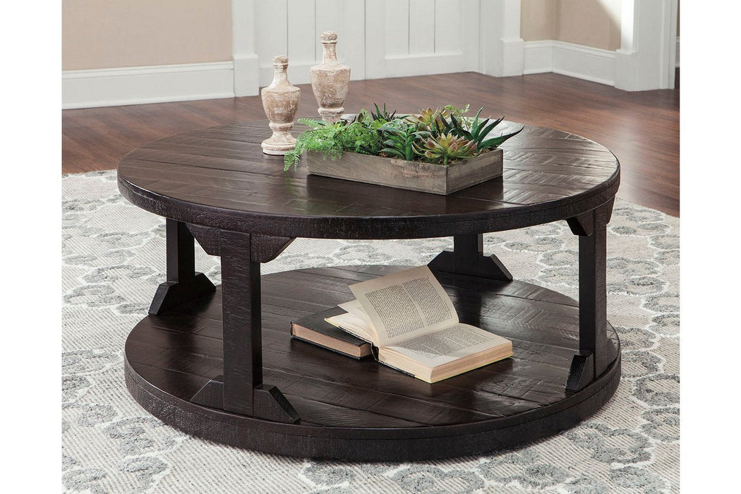 Rogness Rustic Brown Coffee Table - T745-8 - Gate Furniture