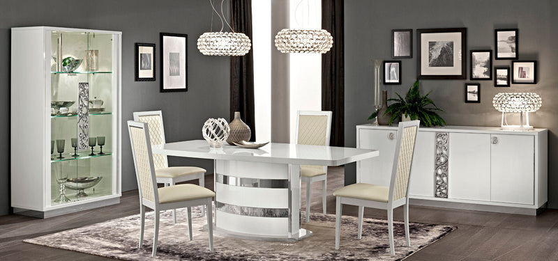 Roma Dining White, Italy Set - Gate FurnitureDining Room Set