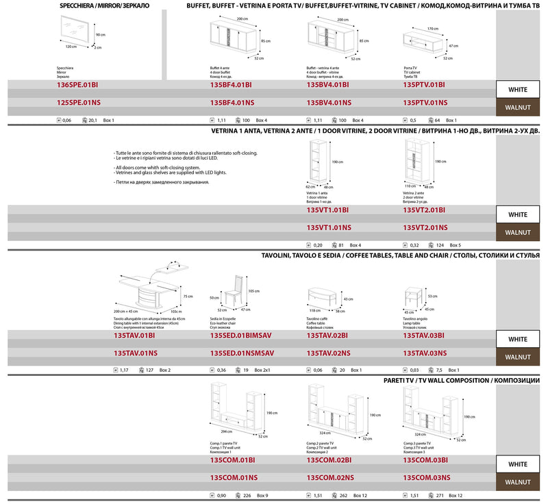 Roma Dining White, Italy Set - Gate FurnitureDining Room Set