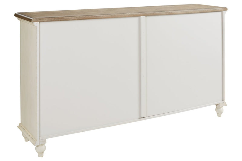 Roranville Antique White Accent Cabinet - Gate FurnitureCabinet