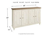 Roranville Antique White Accent Cabinet - Gate FurnitureCabinet
