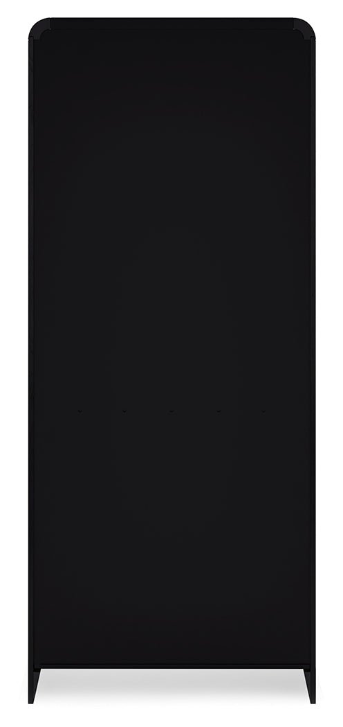 Rowanbeck Black 72" Bookcase - H821-17