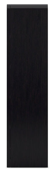 Rowanbeck Black 72" Bookcase - H821-17