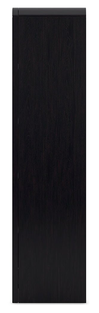 Rowanbeck Black 72" Bookcase - H821-17