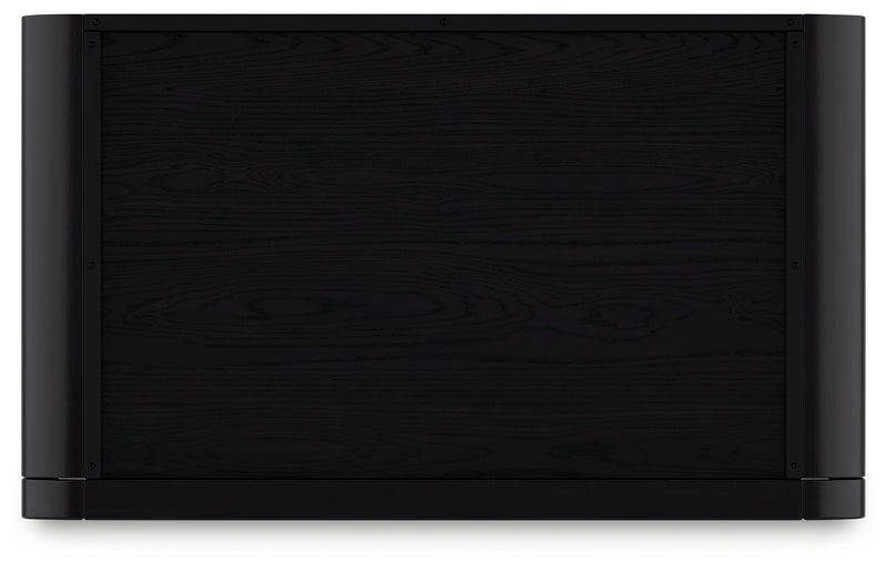 Rowanbeck Black 72" Bookcase - H821-17