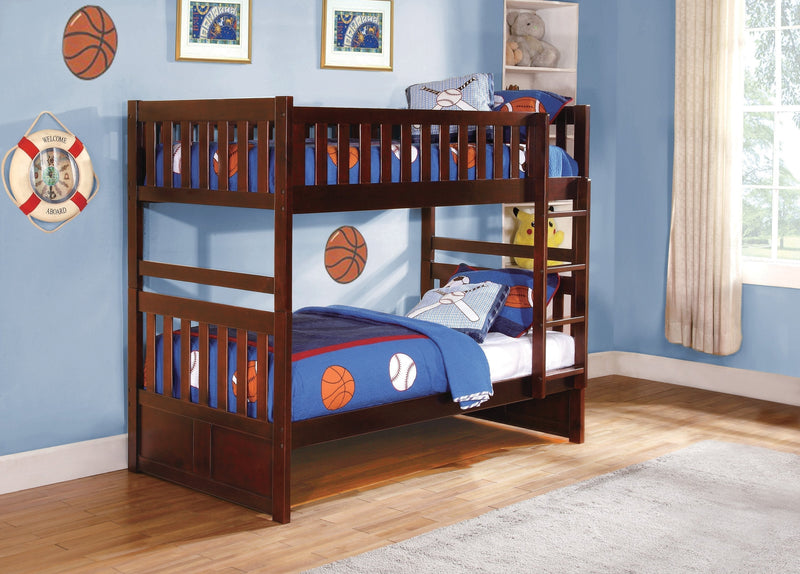 Rowe Cherry Twin/Twin Bunk Bed - Gate FurnitureBunk Bed