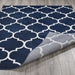 Royal Collection Contemporary Moroccan Trellis Design Area Rugs - Navy - RYL1324-5X7 - Gate Furniture