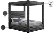 Royal Velvet King Bed (4 Boxes) Grey - Gate FurnitureKing Bed
