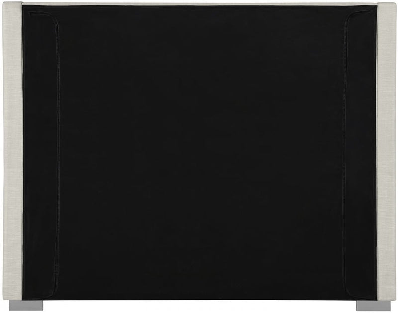 Royce Linen Textured Queen Bed (3 Boxes) Beige - Gate FurnitureQueen Bed