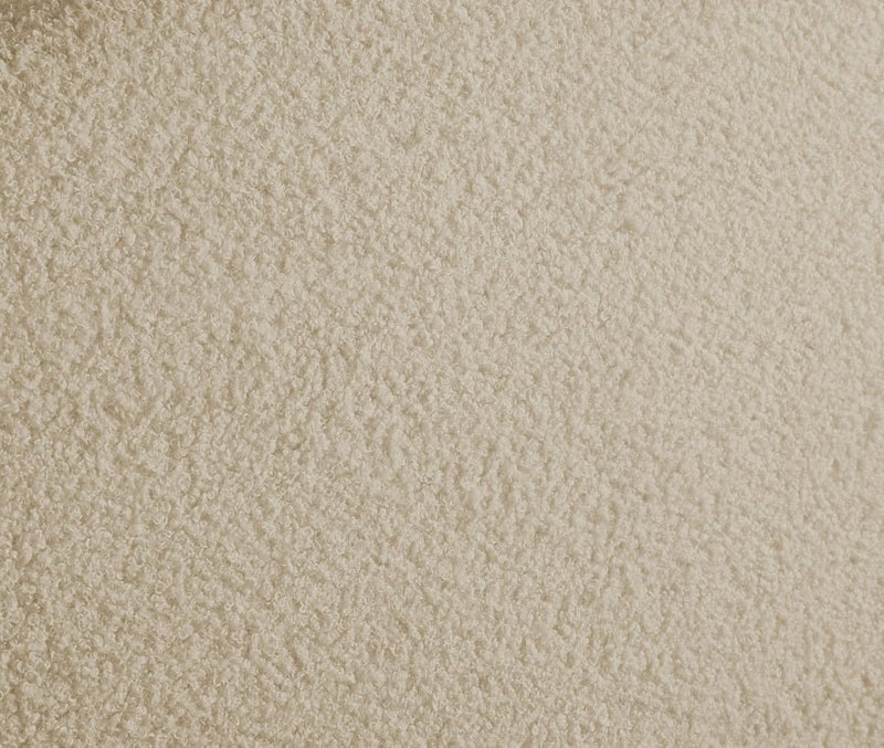 Rudy Teddy Fabric King Bed Beige - Gate FurnitureKing Bed