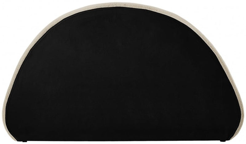 Rudy Teddy Fabric Queen Bed Beige - Gate FurnitureQueen Bed