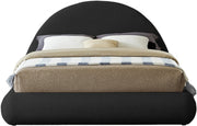 Rudy Teddy Fabric Queen Bed Black - Gate FurnitureQueen Bed