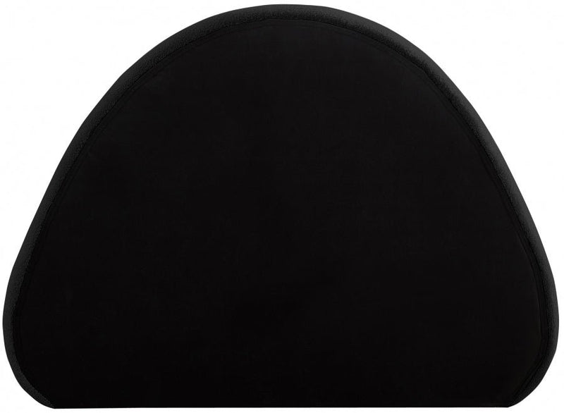 Rudy Teddy Fabric Twin Bed Black - Gate FurnitureTwin Bed