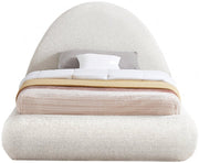Rudy Teddy Fabric Twin Bed Cream - Gate FurnitureTwin Bed