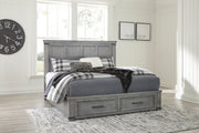 Russelyn Gray King Storage Bed - Gate FurnitureKing Bed