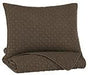 Ryter Brown Twin Coverlet Set - Q722001T - Gate Furniture