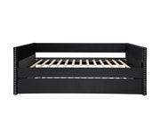 Sadie Black Velvet Twin Daybed - Gate FurnitureDaybed