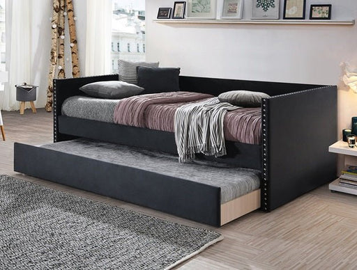 Sadie Daybed Back Black Velvet - Gate Furniture