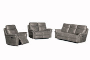 Salix Reclining Grey Living Room Set - Gate FurnitureLiving Room Set