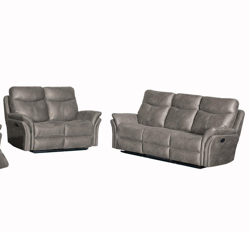 Salix Reclining Grey Living Room Set - Gate FurnitureLiving Room Set