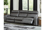 Samperstone Gray 3 - Piece Power Reclining Sofa - Gate FurniturePower Reclining Sofa
