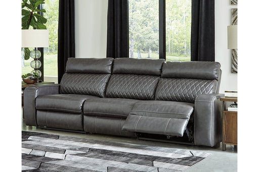 Samperstone Gray 3 - Piece Power Reclining Sofa - Gate FurniturePower Reclining Sofa