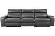 Samperstone Gray 3 - Piece Power Reclining Sofa - Gate FurniturePower Reclining Sofa