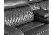 Samperstone Gray 5 - Piece Power Reclining Sectional - Gate FurniturePower Reclining Sectional