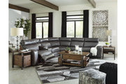 Samperstone Gray 6 - Piece Power Reclining Sectional - Gate FurniturePower Reclining Sectional