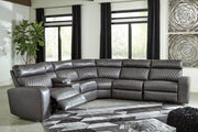 Samperstone Gray 6 - Piece Power Reclining Sectional - Gate FurniturePower Reclining Sectional