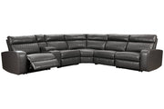 Samperstone Gray 6 - Piece Power Reclining Sectional - Gate FurniturePower Reclining Sectional