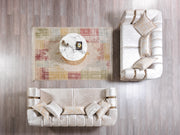 Santana Ivory Velvet Sofa & Loveseat - SANTANAIVORY-SL