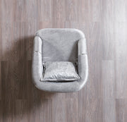 Santana Silver Velvet Chair - SANTANASILVER-CHAIR