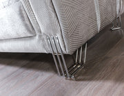 Santana Silver Velvet Sofa & Loveseat - SANTANASILVER-SL