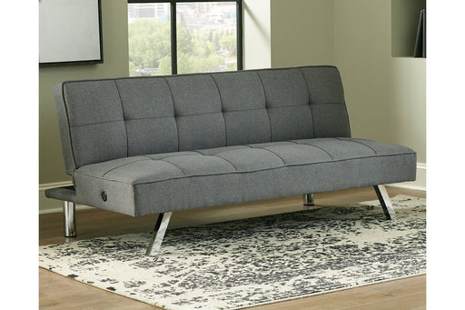 Santini Gray Flip Flop Armless Sofa - 6800445 - Gate Furniture