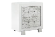 Santorini White Nightstand - Gate FurnitureNightstand